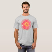 roze bloemschilderkunst t-shirt (Voorkant volledig)