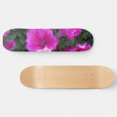 Roze bloemskateboard skateboard (Horizontaal)