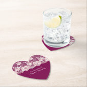 Roze Bloemsluiers Bruidsjurk Shower Kartonnen Onderzetters (Insitu)