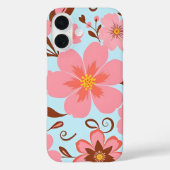 Roze Bloemstemming – Pastel Vibes-Retro bloemen Case-Mate iPhone Case (Achterkant)