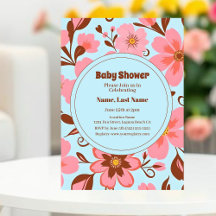 Roze Bloemstemming – Pastel Vibes-Retro bloemen