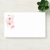 Roze bloemstickers om te ontspannen post-it® notes (Kantoor)