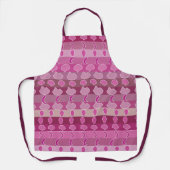 Roze bloemstreep schort (Voorkant)