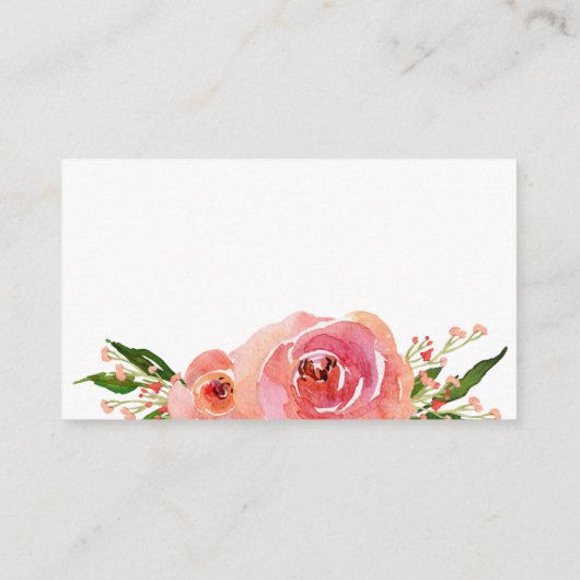 Roze Bloemstuk LGBTQ Website RSVP Informatiekaartje (Achterkant)