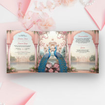 Roze Bloemstuk Pauw Koninklijke Indiase Paleis Bru