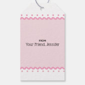 Roze Bloemstuk Verstelbare Valentijnsdag Cadeaulabel