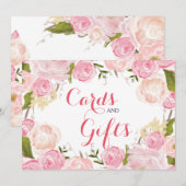 Roze bloemteken (Voorkant / Achterkant)