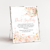 Roze Bloemthee voor Twee Zeg geen Baby Poster