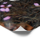 Roze bloemtuin perfect poster (Hoek)