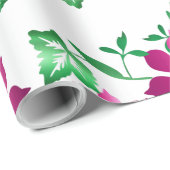 Roze bloemverpakkings papier (Rol Hoek)