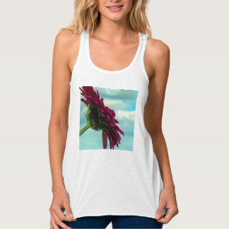 Roze bloemvest tanktop