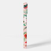 roze bloemvogels botanisch patroon Case-Mate iPhone case (Achterkant / Rechts)