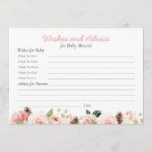 Roze Bloemwensen en Advies Baby shower (Voorkant)