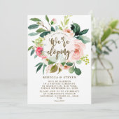 roze bloeselegant die we aan het ontwikkelen zijn kaart (Staand voorkant)