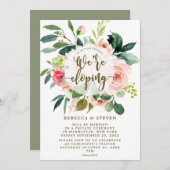 roze bloeselegant die we aan het ontwikkelen zijn kaart (Voorkant / Achterkant)