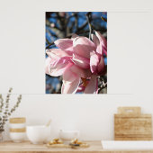 Roze bloesem 3 poster (Keuken)