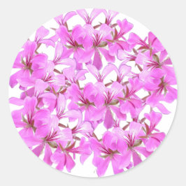 Roze Bloesem – Afgeronde Bloemen Sticker