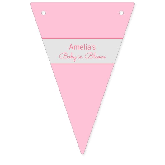 Roze bloesem Baby in bloei Vlaggetjes (Eerste vlag)