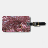 Roze bloesem bagagelabel (Voorkant horizontaal)