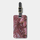Roze bloesem bagagelabel (Voorkant verticaal)