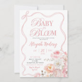Roze Bloesem Bloemen Baby in Bloom Baby shower Kaart (Voorkant)