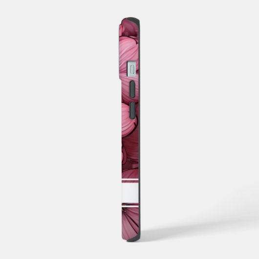 roze bloesem bloemenbloem iPhone 15 case (Linkerkant)