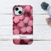 roze bloesem bloemenbloem iPhone 15 case