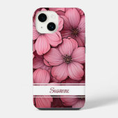  roze bloesem bloemenbloem iPhone hoesje (Achterkant)