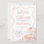 Roze Bloesem Bloemliefde in Bloom Vrijgezellenfees Kaart (Voorkant)