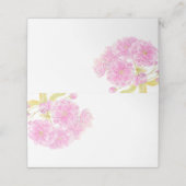 Roze bloesem bloemstuk plaatskaartjes (Buitenkant ongevouwen)