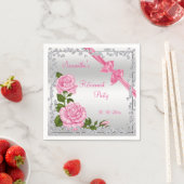 Roze Bloesem, Bogen & Diamanten Pensioen Servetten (Insitu)