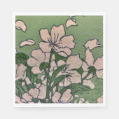 Roze Bloesem Cascade Papier servet (Voorkant)