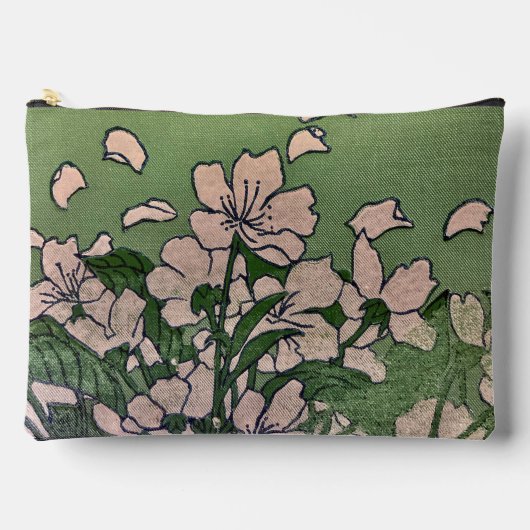 Roze Bloesem Cascade Print Cut Naaizak Etui (Voorkant)