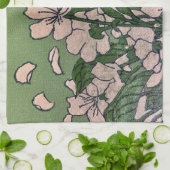 roze bloesem cascade theedoek (Gevouwen)