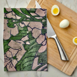 roze bloesem cascade theedoek