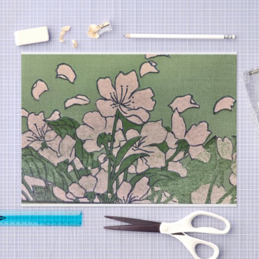 roze bloesem cascade tissuepapier (Craft)