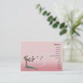 Roze bloesem - Chubby Visitekaartje (Staand voorkant)