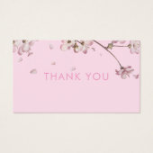 Roze bloesem Dank u voor het kopen Korting Kaart (Voorkant)