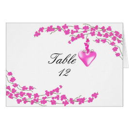 Roze bloesem- en hartlijstnummer