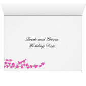 Roze bloesem- en hartlijstnummer (Binnen Horizontaal (Onder))