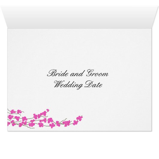 Roze bloesem- en hartlijstnummer (Binnen Horizontaal (Onder))