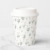 Roze bloesem Fijne wilde bloemen Papieren Bekers (Links)