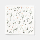 Roze bloesem Fijne wilde bloemen Servet (Voorkant)