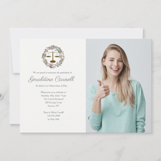 Roze Bloesem Foto Krans Kaart (Voorkant)