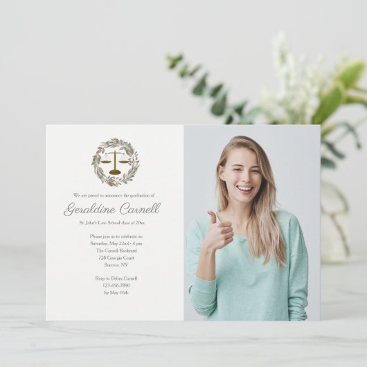 Roze Bloesem Foto Krans Kaart (Staand voorkant)