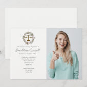 Roze Bloesem Foto Krans Kaart (Voorkant / Achterkant)