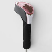 Roze Bloesem Golf Hoofddeksel Golfheadcover (Schuin)