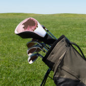 Roze Bloesem Golf Hoofddeksel Golfheadcover (Insitu)