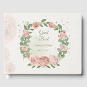 roze bloesem groen blad gastenboek (Voorkant)