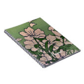 Roze Bloesem Groen  Notitieboek (Rechterzijde)